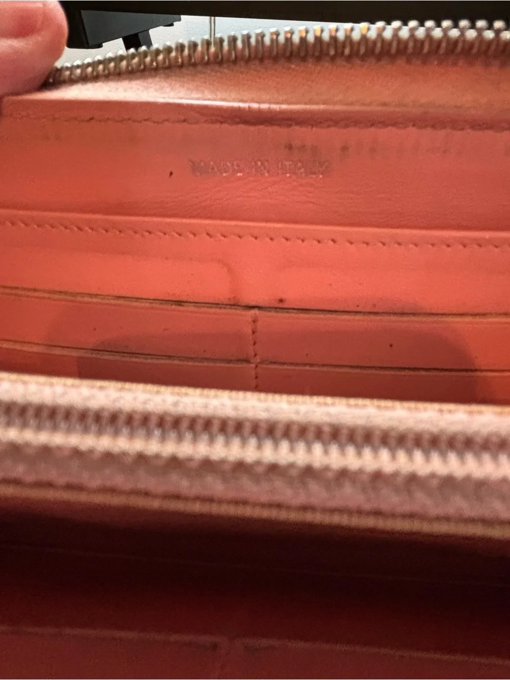 Authentic Chanel Matelasse Brilliant Patent Leather Zip Around Long Wallet Pink